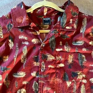 Todd Snyder button down feather shirt